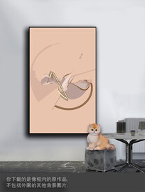 豪华抽象色块装饰画