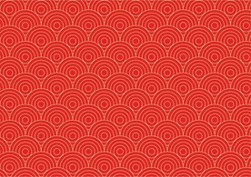 红色中国风民族花纹纹理元素