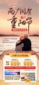 重阳节旅游海报