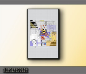 西部牛仔抽象装饰画