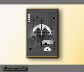 黑白风格抽象装饰画