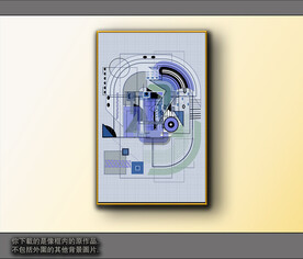 欧式黑白风格抽象装饰画