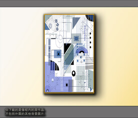 欧式黑白风格抽象装饰画