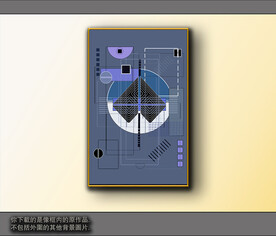 欧式黑白风格抽象装饰画