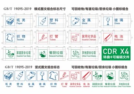 垃圾分类矢量图标