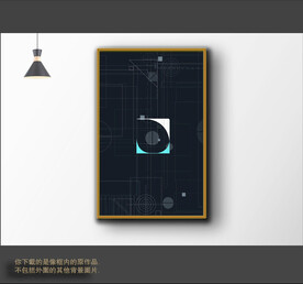 罗马古典色块抽象画