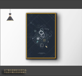 罗马古典色块抽象画