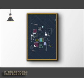 罗马古典色块抽象画