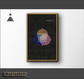 罗马古典色块抽象画