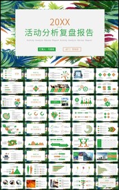 清新风活动分析复盘报告ppt