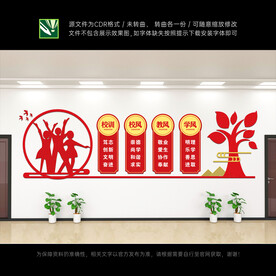 校风校训文化墙