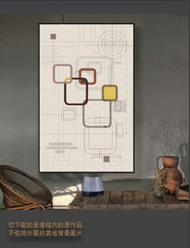 罗马古典色块抽象画