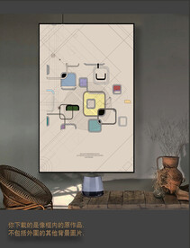 罗马古典色块抽象画