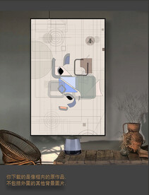 罗马古典色块抽象画