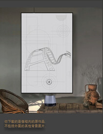 罗马古典色块抽象画