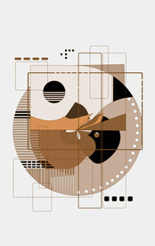 罗马古典色块抽象画