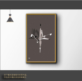 新中式简约抽象装饰画