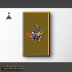 新中式简约抽象装饰画