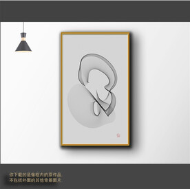 新中式简约抽象装饰画