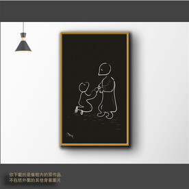 新中式简约抽象装饰画