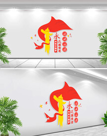 永远跟党走文化墙