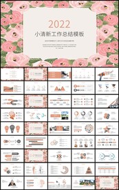 彩绘花卉工作总结述职报告ppt