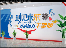 创见未来企业文化墙