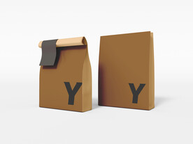 多视角咖啡袋便签纸包装样机