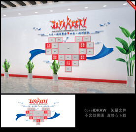 心在一起叫团队企业文化墙