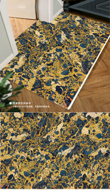 欧式复古轻奢花纹地垫地毯