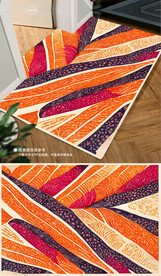 欧式古典高贵复古花纹地毯地垫