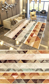 现代简约抽象复古艺术地毯地垫