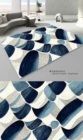 现代简约抽象几何地毯地垫