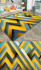 现代简约几何北欧地毯地垫