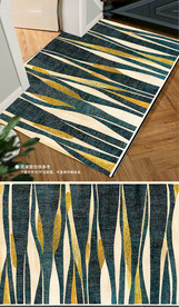 复古美式轻奢抽象花纹地垫地毯