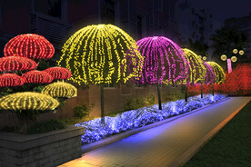 春节街道亮化 PSD分层效果 