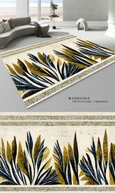 轻奢复古欧式花纹地垫地毯