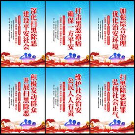 扫黑除恶展板