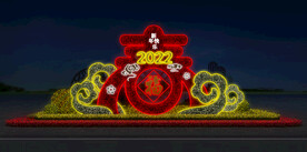 春节街道亮化 PSD分层效果 