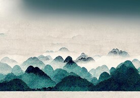 抽象水墨艺术地毯