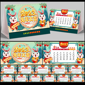 2023兔年台历