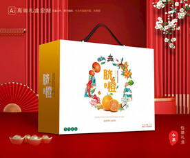 橙子包装 脐橙礼盒