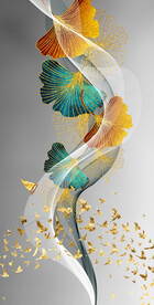 新中式银杏装饰画