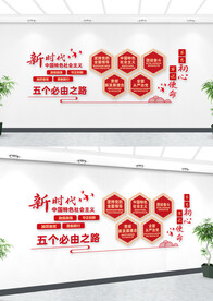 五个必由之路文化墙