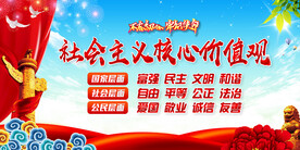 核心价值观展板