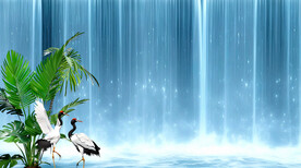 瀑布背景