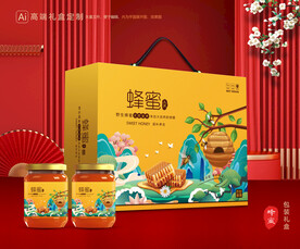 蜂蜜包装 百花蜂蜜礼盒
