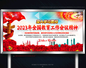 2023年全国教育工作会议展板