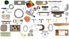 卫浴洁具PSD图块