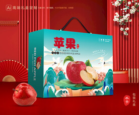 苹果包装 红富士礼盒